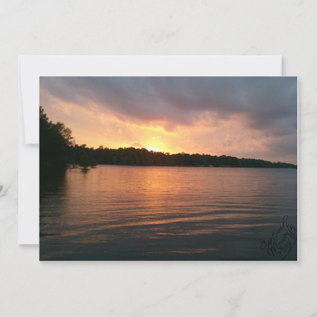 Sunset Over Lake Marion - Invitation (Front)