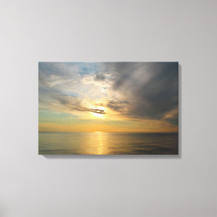 Sunset Over Lake Superior — The Breakers Canvas Print
