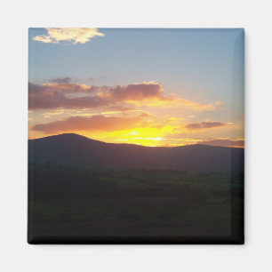 Sunset over Lakeland fells Magnet