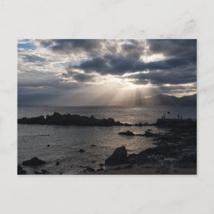 Sunset over Lanzarote Postcard