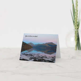 Sunset over Loch Fyne, Inveraray, Scotland Thank You Card