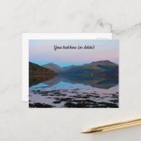 Sunset over Loch Fyne, Scotland Postcard