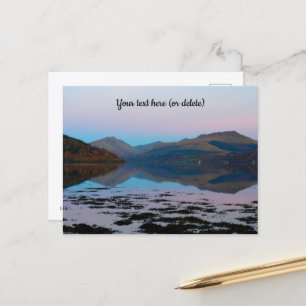 Sunset over Loch Fyne, Scotland Postcard