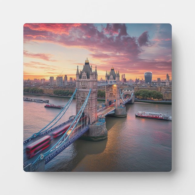 Sunset over London  Plaque (Front)