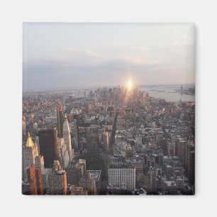 Sunset over Manhattan Magnet
