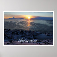 Sunset over McMurdo Sound, Antarctica