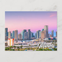 Sunset Over Miami, Florida, United States