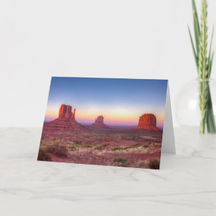 Sunset Over Monument Valley Arizona Card