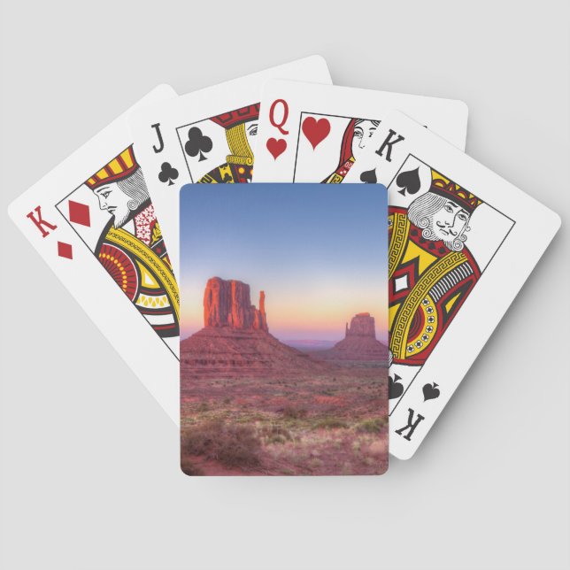 Sunset Over Monument Valley Arizona Playing Cards (Back)