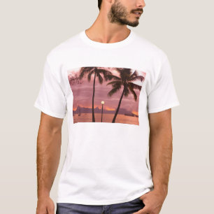 Sunset over Moorea from Sofitel Maeva Beach T-Shirt