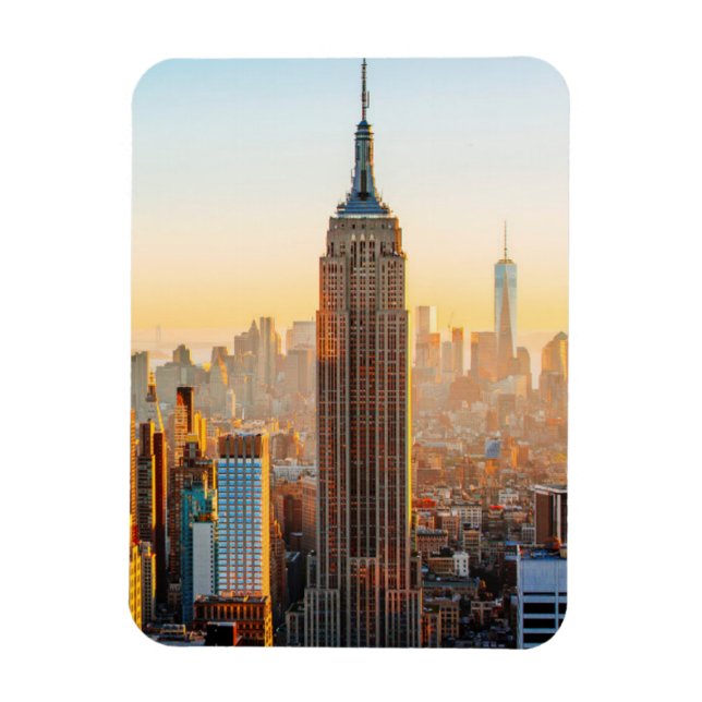 Sunset Over New York Magnet (Vertical)
