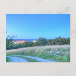 Sunset over Red Hill, Dover, Ohio Postcard