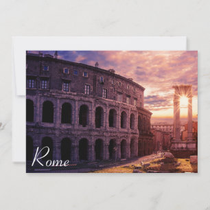 Sunset over Rome Colosseum in Rome