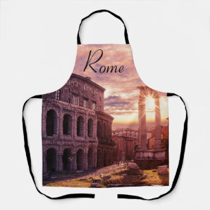 Sunset over Rome Colosseum in Rome Apron