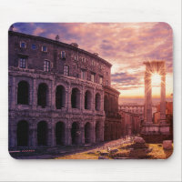 Sunset over Rome Colosseum in Rome