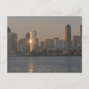Sunset over San Diego Postcard