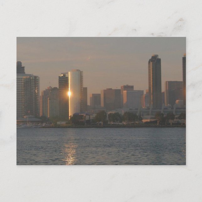 Sunset over San Diego Postcard (Front)