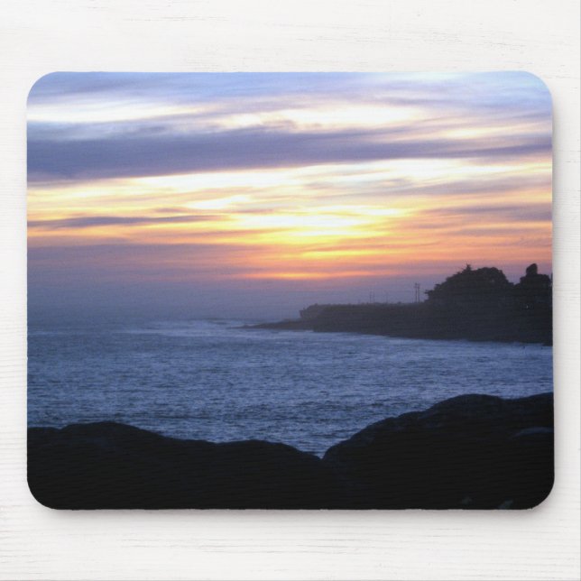 Sunset over Santa Cruz Mouse Pad (Front)