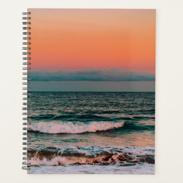 sunset over sea planner (Front)