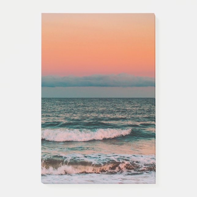 sunset over sea post-it notes (Front)