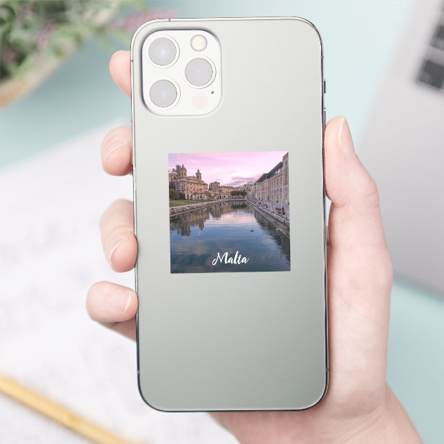 Sunset over small canal in Cospicua, Malta (Phone)