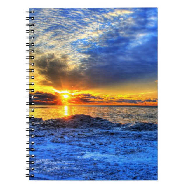 Sunset Over Snow Notebook (Front)