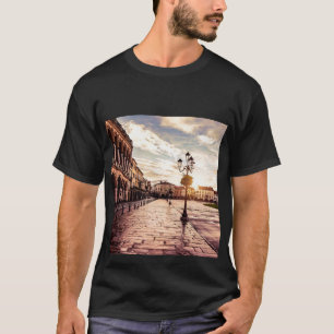 Sunset over square in Padova in Italy T-Shirt