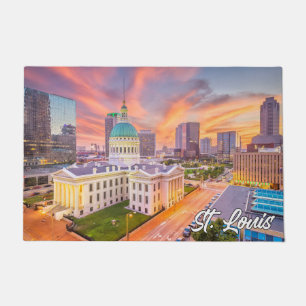 Sunset Over St. Louis, Missouri, USA Doormat