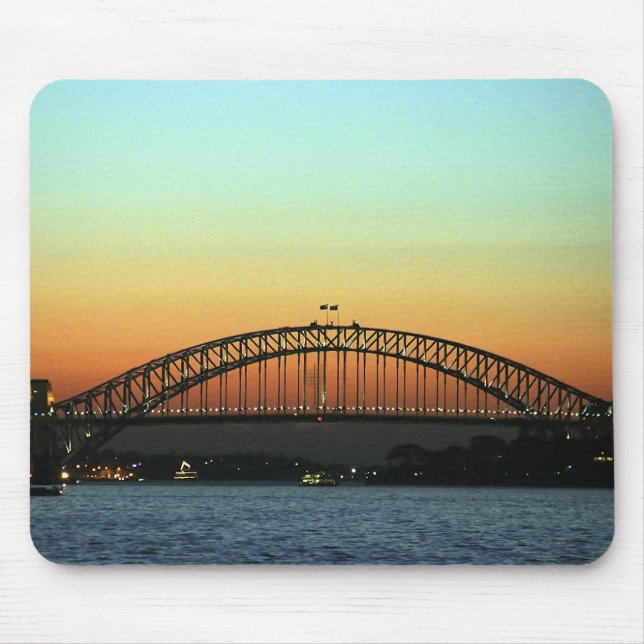 Sunset over Sydney Harbour Bridge, Australia Mouse Pad (Front)
