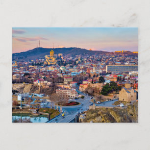 Sunset over Tbilisi Postcard