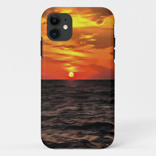 Sunset Over The Aegean Sea Landscape Painting Case-Mate iPhone Case