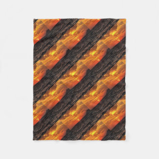 Sunset Over The Aegean Sea Landscape Painting Fleece Blanket