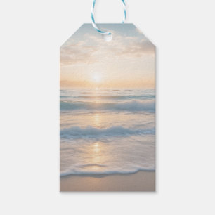 Sunset Over The Beach Gift Tags