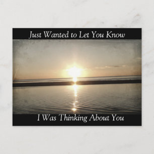 Sunset over the Beach Postcard