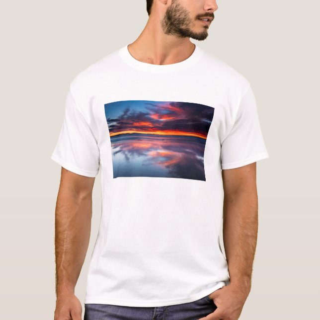Sunset over the Channel Islands, CA T-Shirt (Front)