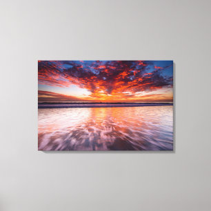 Sunset Over The Channel Islands Canvas Print