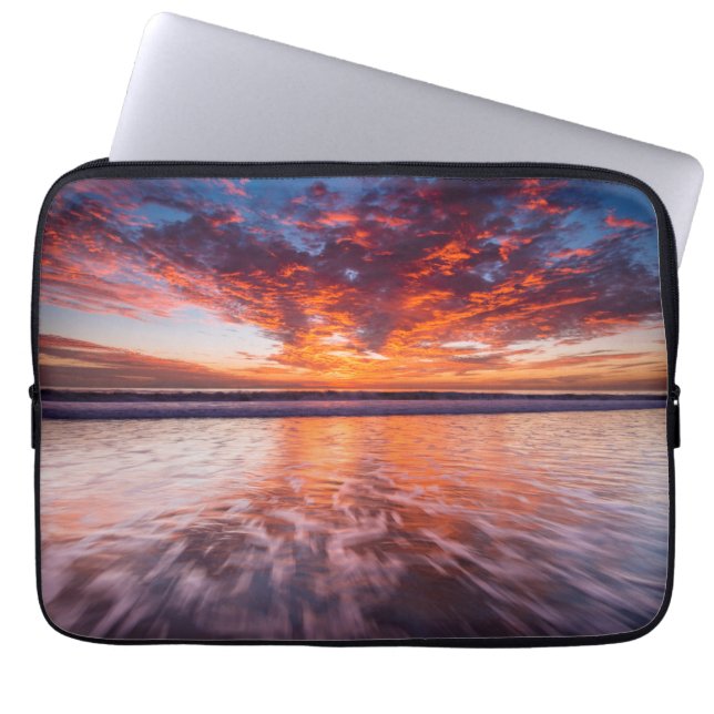 Sunset Over The Channel Islands Laptop Sleeve (Front)