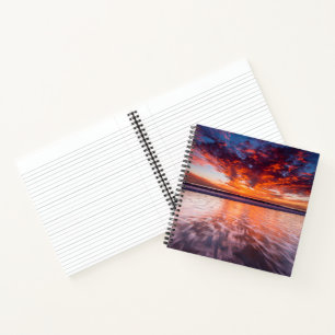 Sunset Over The Channel Islands Notebook