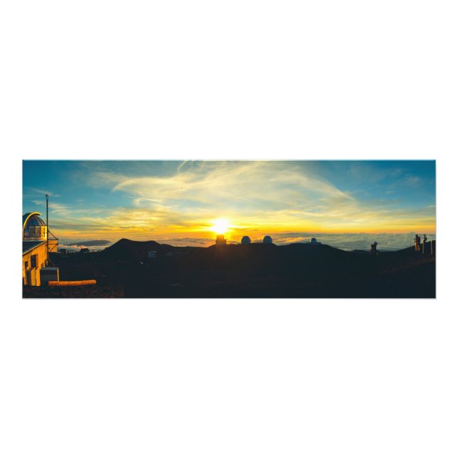 Sunset over the clouds photo print (Front)