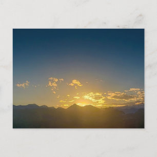 Sunset Over the Crazy Mountains, Montana Postcard