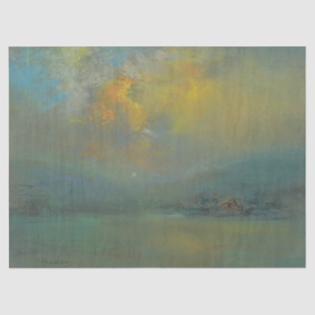 Sunset Over the Hills (by Glenn Cooper Henshaw) Tissue Paper (Front)