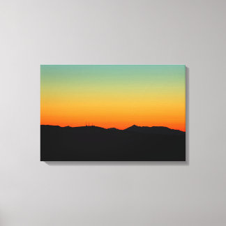 Sunset over the Isle of Arran Canvas Print