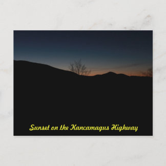Sunset Over the Kancamagus Highway Postcard