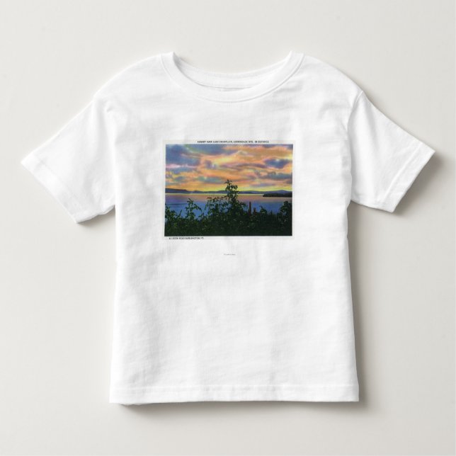 Sunset over the Lake, Adirondack Mts in Toddler T-Shirt (Front)
