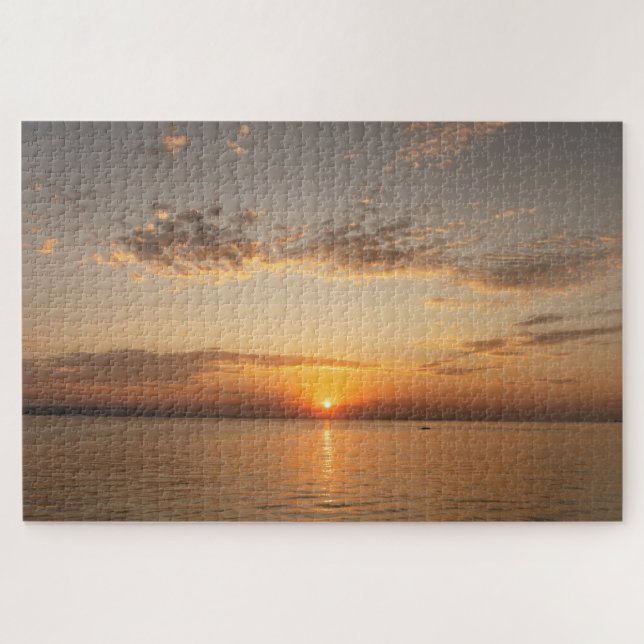 Sunset over the Lake Constance Jigsaw Puzzle (Horizontal)