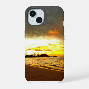 Sunset Over the Maldives iPhone 15 Case