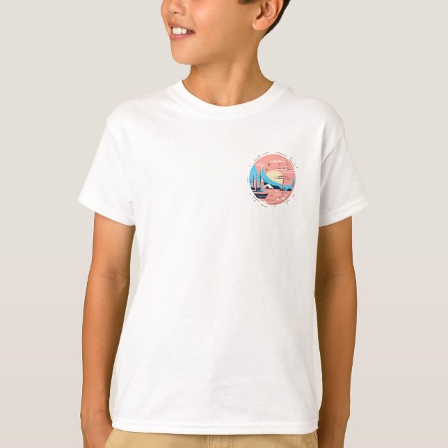 Sunset over the Mountains  T-Shirt (Front)