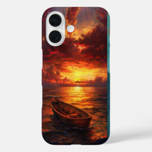 Sunset over the Ocean iPhone 16 Case