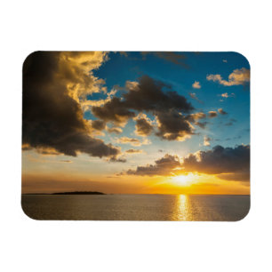 Sunset Over The Ocean, Fiji Magnet