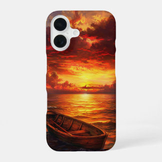 Sunset over the Ocean iPhone 16 Case